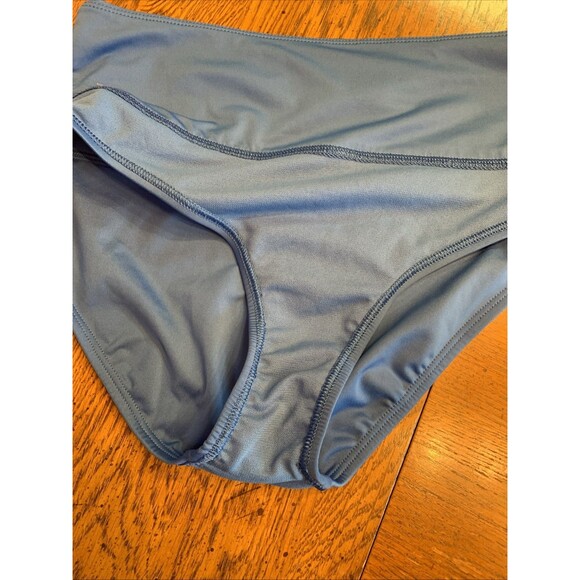 $56 Nike Essential High Waist Swim Bottoms Pacific Blue Size Medium Running Jog - Picture 13 of 13